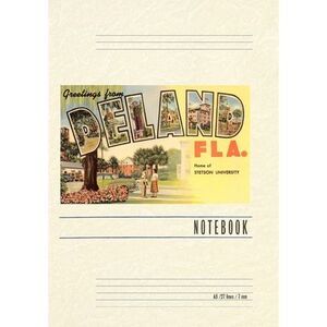 Vintage Lined Notebook Greetings from Deland, Florida -- Found Image Press
